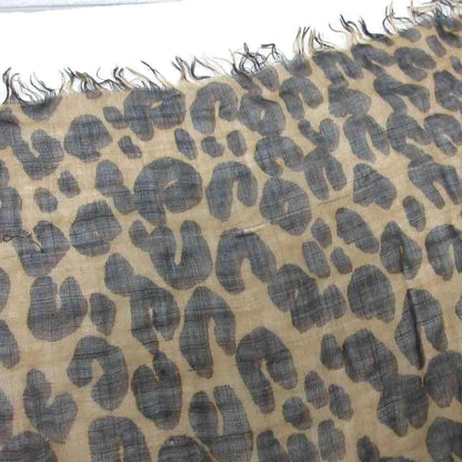 Louis Vuitton Etole Leopard Shawl Scarf Large All Over Pattern Beige Black — view 5