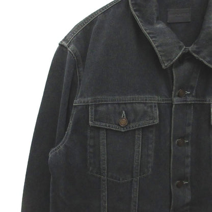 Saint Laurent Paris Denim Jacket Trucker Cotton 54 Black — view 4