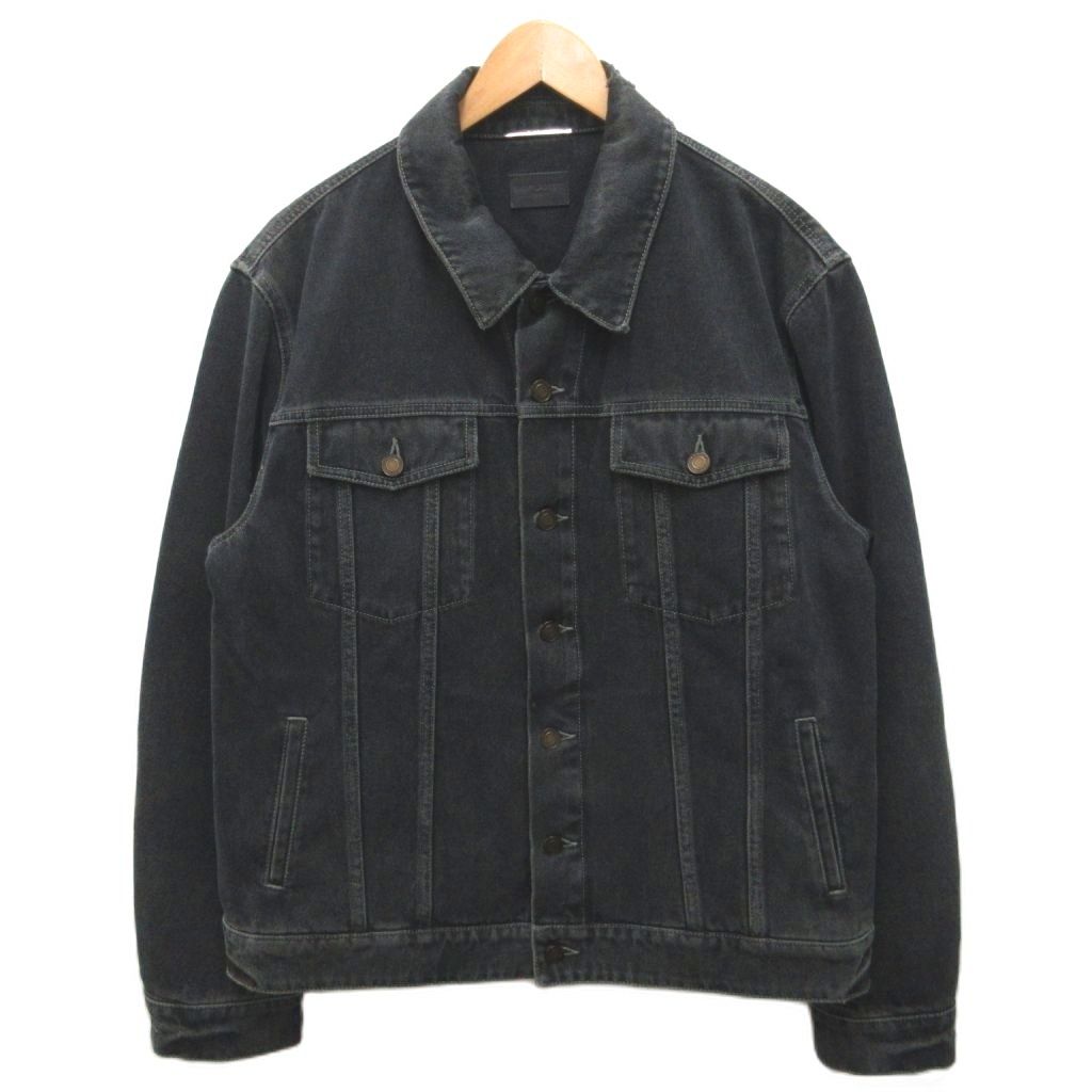 Saint Laurent Paris Denim Jacket Trucker Cotton 54 Black