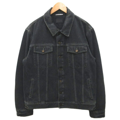 Saint Laurent Paris Denim Jacket Trucker Cotton 54 Black