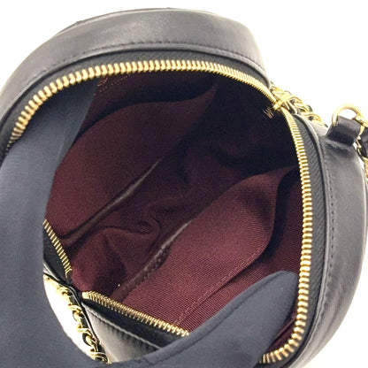 Chanel Classic Round Chain Lambskin Black Shoulder Bag Gold — view 3
