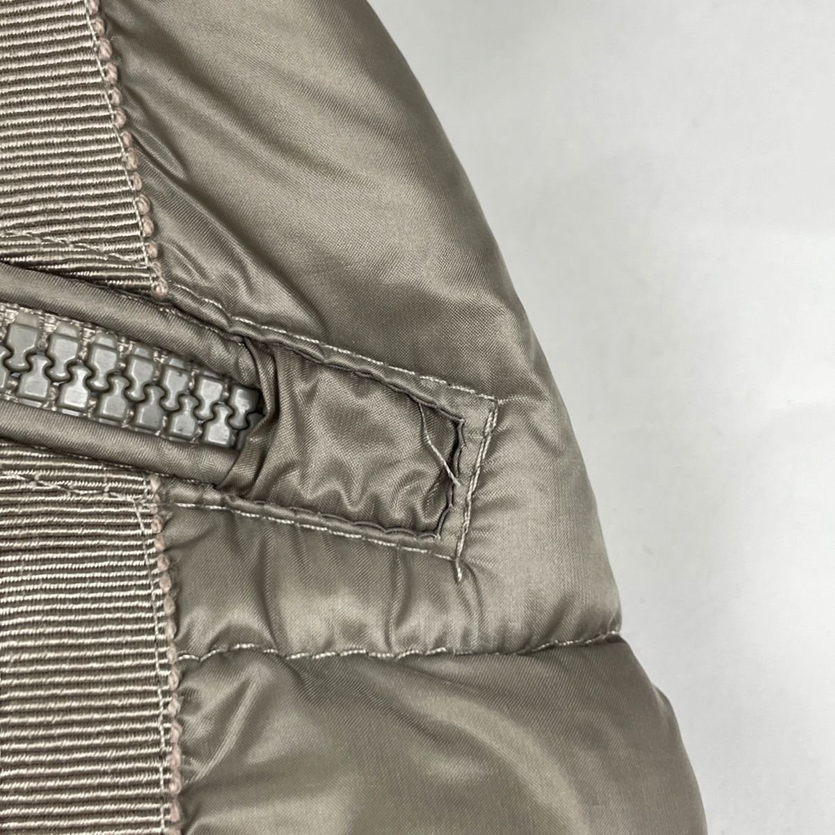 Moncler Hermine Down Coat Beige — view 6