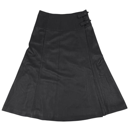 Hermes Maxi Skirt Calf Black
