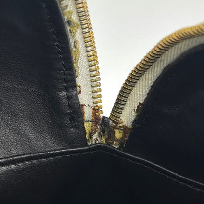 Chanel Boston Bag Quilted Leather Black White — view 7