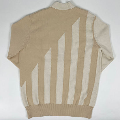Hermes Knit Cardigan Top Cotton Nylon Beige — view 2