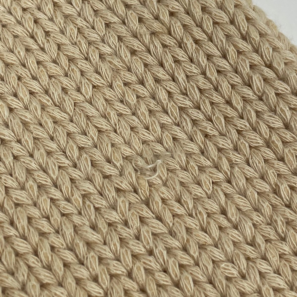 Hermes Knit Cardigan Top Cotton Nylon Beige — view 4