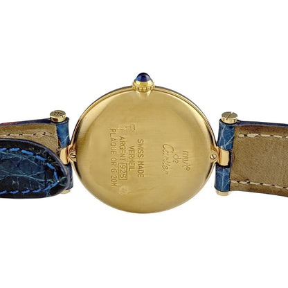 Cartier Must Vendome LM Watch Leather Quartz Silver — view 4