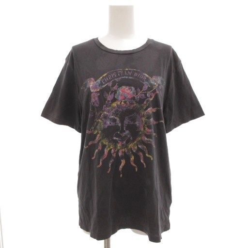 Dior T-Shirt Logo Print Distressed Processing