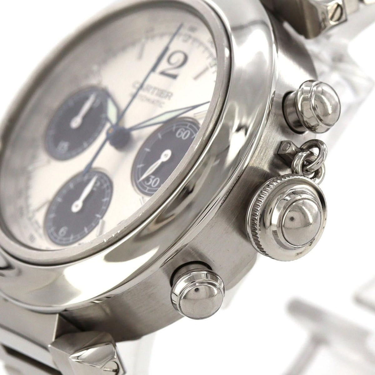 Cartier Pasha C Chronograph SS Automatic Watch — view 4