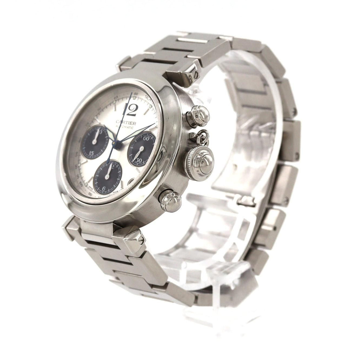 Cartier Pasha C Chronograph SS Automatic Watch — view 2