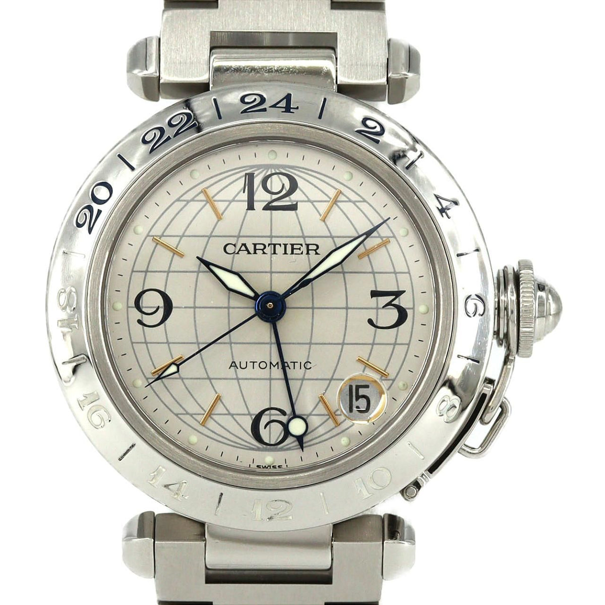 Cartier Pasha C GMT SS Automatic Watch