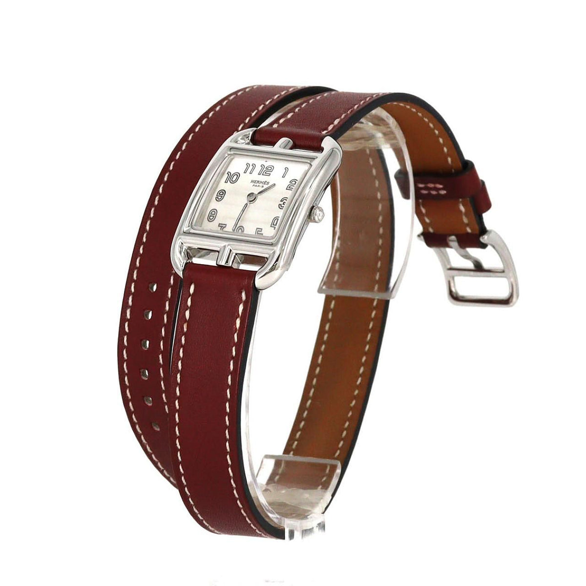Hermes Cape Cod Double Tour SS Quartz Watch — view 2