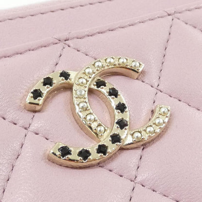 Chanel Card Case Card Holders Pink — view 5