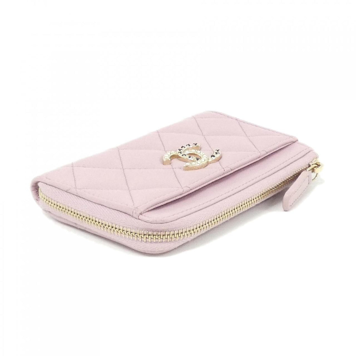 Chanel Card Case Card Holders Pink — view 3