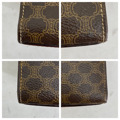 Celine Macadam Handbag Vintage Turnlock Brown — view 6