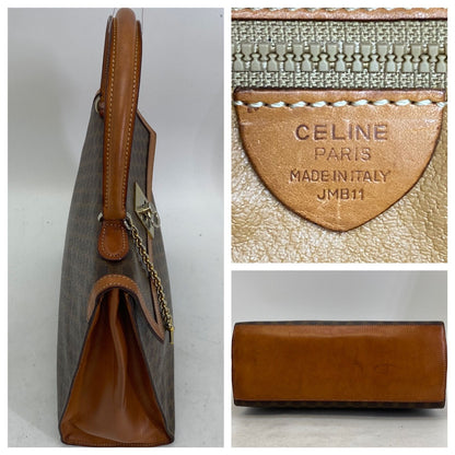 Celine Macadam Handbag Vintage Turnlock Brown — view 4
