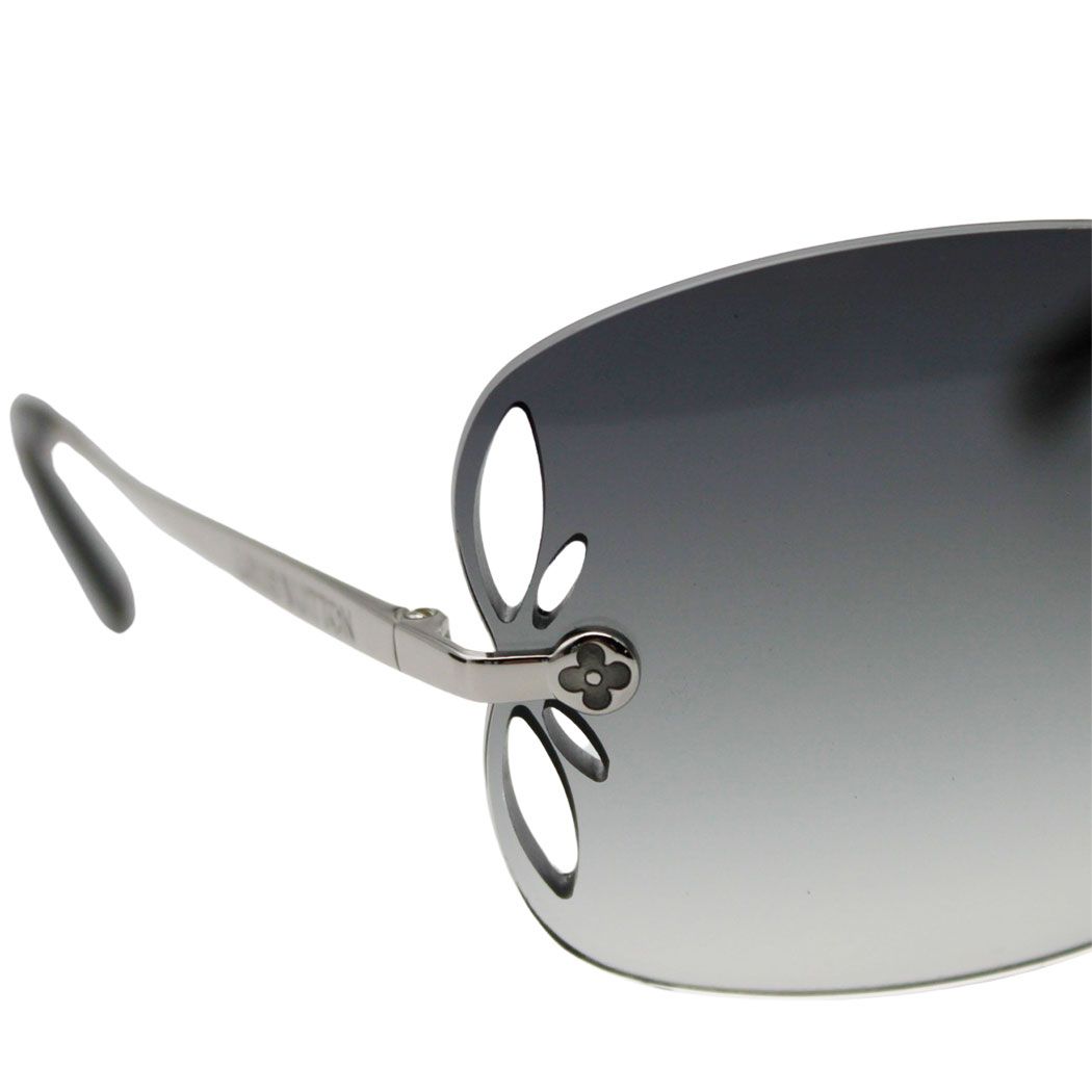 Louis Vuitton Sunglasses Metal Acetate Lily Teardrop Gray Adults Eyewear — view 6