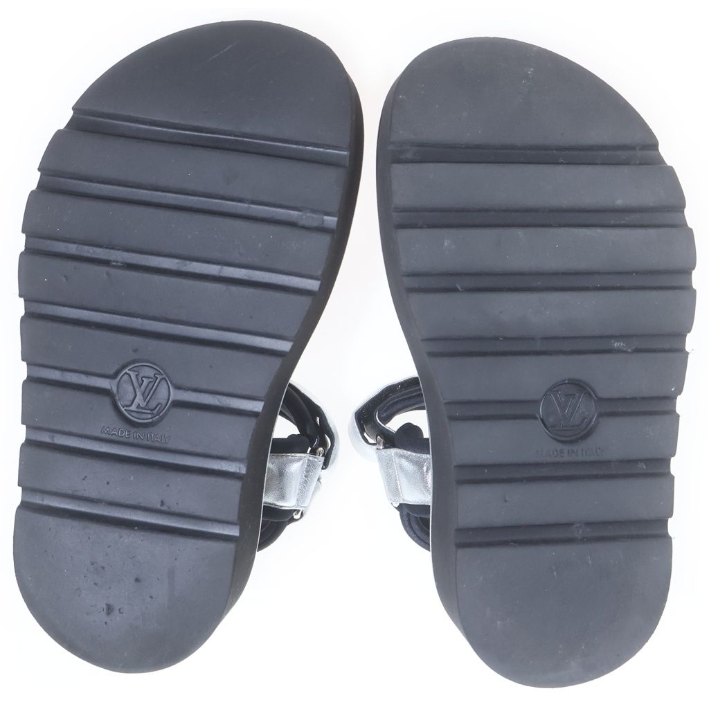 Louis Vuitton Pool Pillow Line Platform Sandals LV Circle Logo Velcro Strap — view 5
