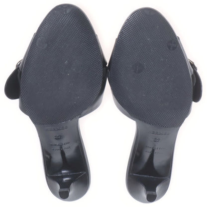 Hermes Martin Margiela Era Belt Sandals Leather Black 37 — view 5
