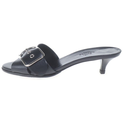 Hermes Martin Margiela Era Belt Sandals Leather Black 37 — view 2