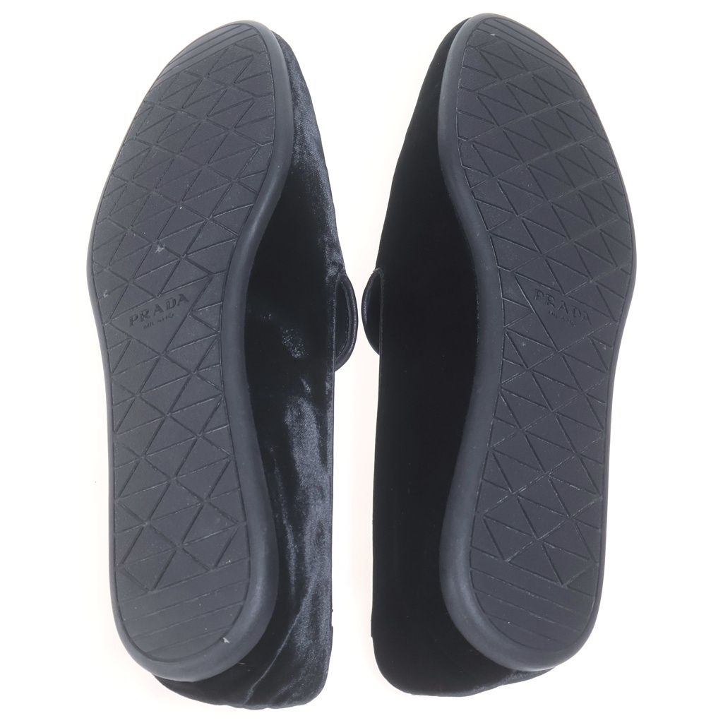 Prada Triangle Logo Suede Loafers Slip on 8 — view 5