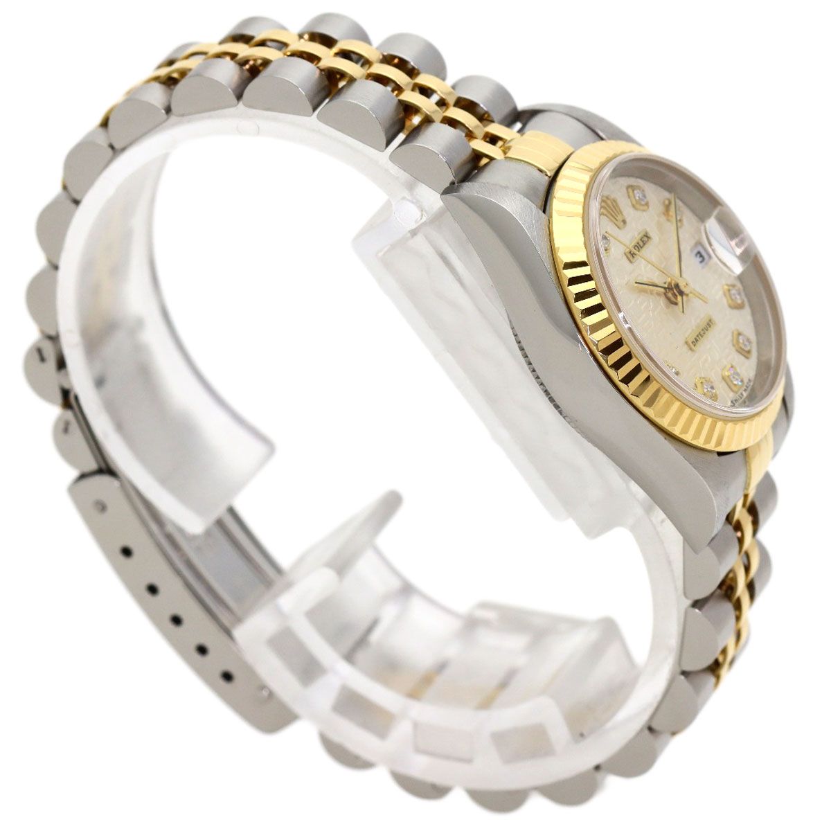 Rolex Datejust Diamond Watch SS Yellow Gold 18K — view 2
