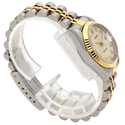 Rolex Datejust Diamond Watch SS Yellow Gold 18K — view 2