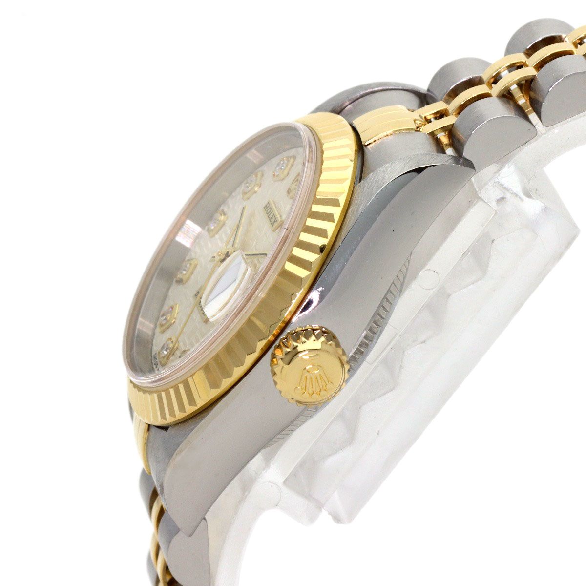Rolex Datejust Diamond Watch SS Yellow Gold 18K — view 5