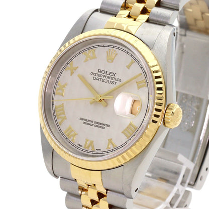 Rolex Datejust Pyramid Roman SS Yellow Gold 18K — view 3