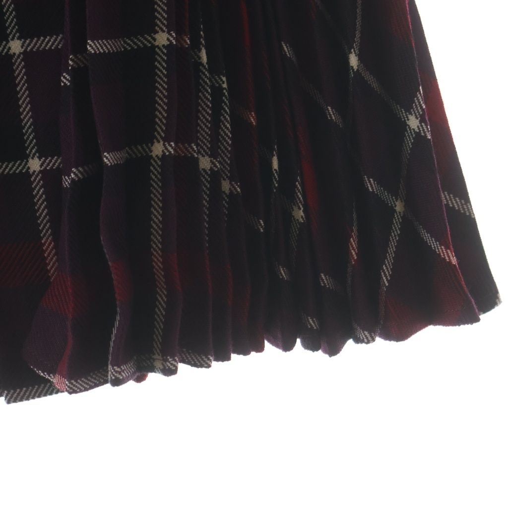 Dior Pleated Skirt Red Purple 34 — view 5