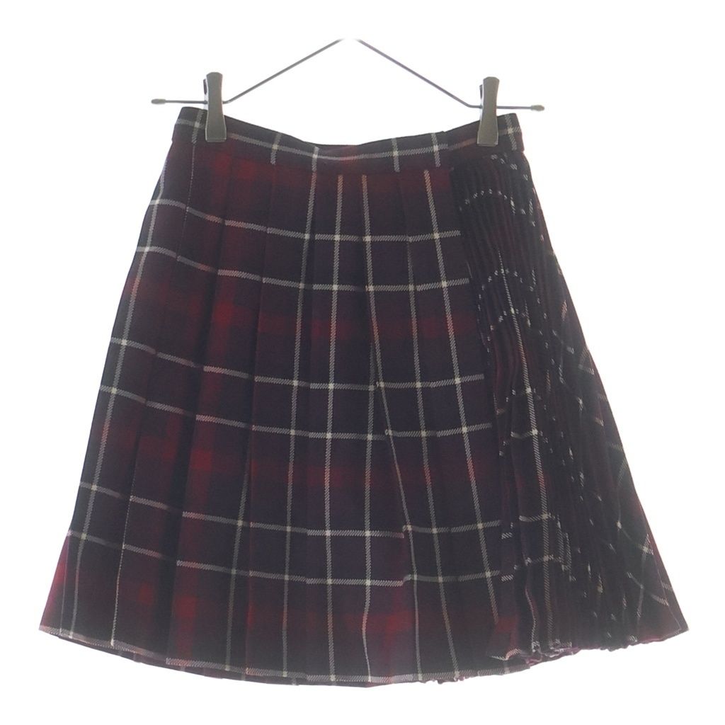 Dior Pleated Skirt Red Purple 34