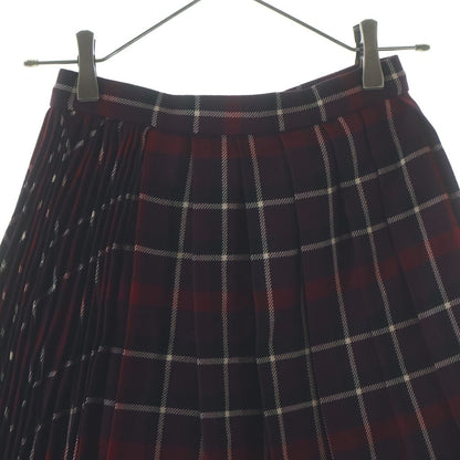 Dior Pleated Skirt Red Purple 34 — view 4