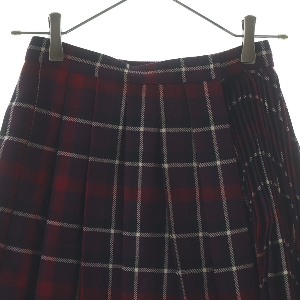 Dior Pleated Skirt Red Purple 34 — view 3