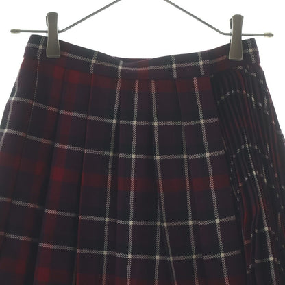 Dior Pleated Skirt Red Purple 34 — view 3