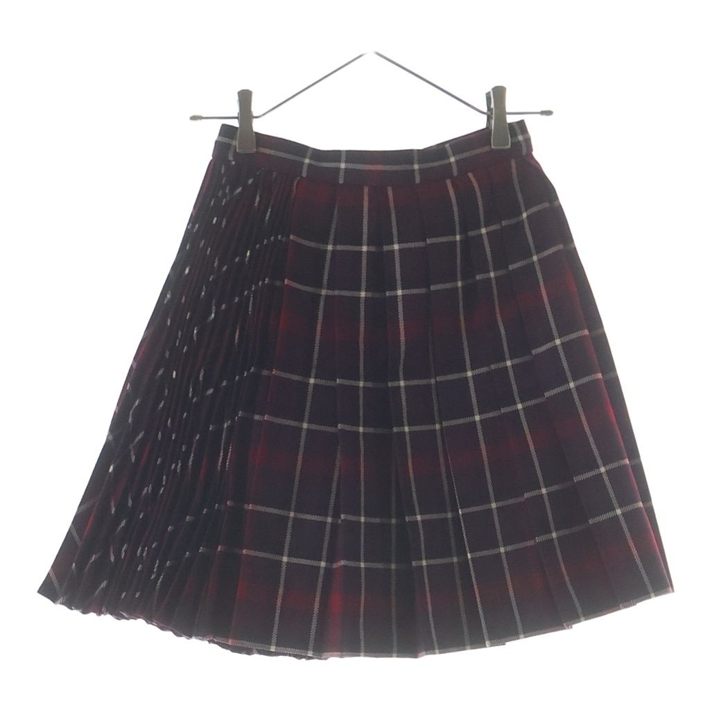 Dior Pleated Skirt Red Purple 34 — view 2