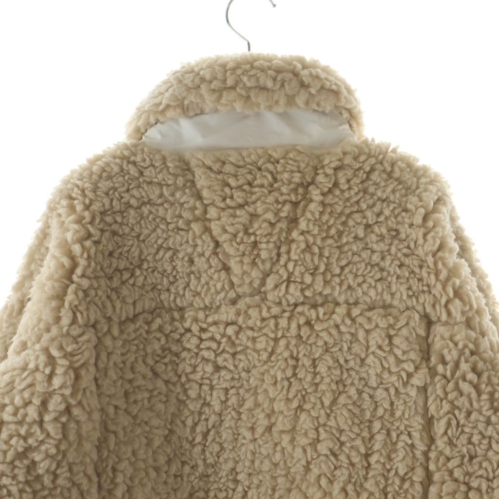 Louis Vuitton Monogram Fuzzy Wool Fleece Jacket 36 Beige — view 4
