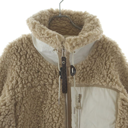 Louis Vuitton Monogram Fuzzy Wool Fleece Jacket 36 Beige — view 3