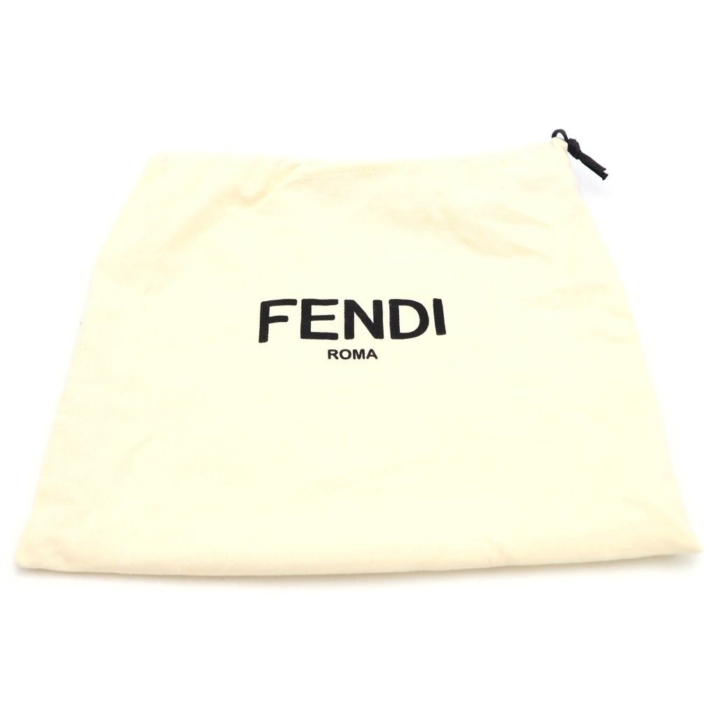 Fendi Peekaboo Click Chain Mini Shoulder Bag Pink Suede Gold — view 8