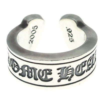 Chrome Hearts LG Scroll Label Large Ring Silver