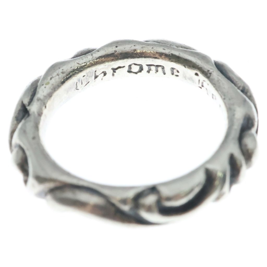 Chrome Hearts Scrl Band Scroll Ring Silver — view 5