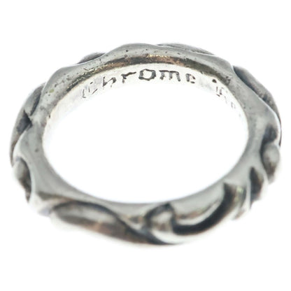 Chrome Hearts Scrl Band Scroll Ring Silver — view 5