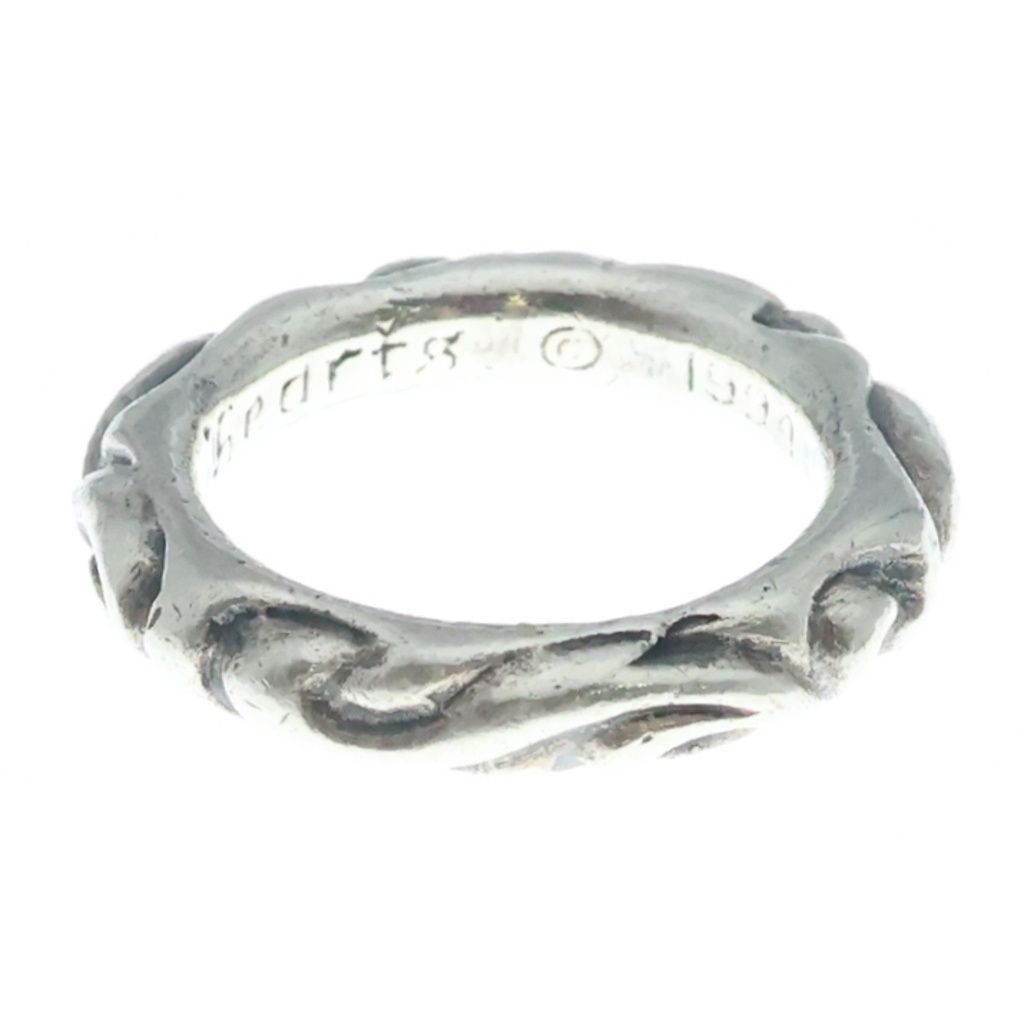 Chrome Hearts Scrl Band Scroll Ring Silver — view 3