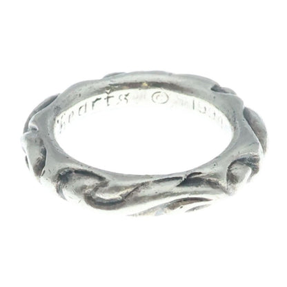 Chrome Hearts Scrl Band Scroll Ring Silver — view 3