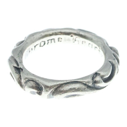 Chrome Hearts Scrl Band Scroll Ring Silver