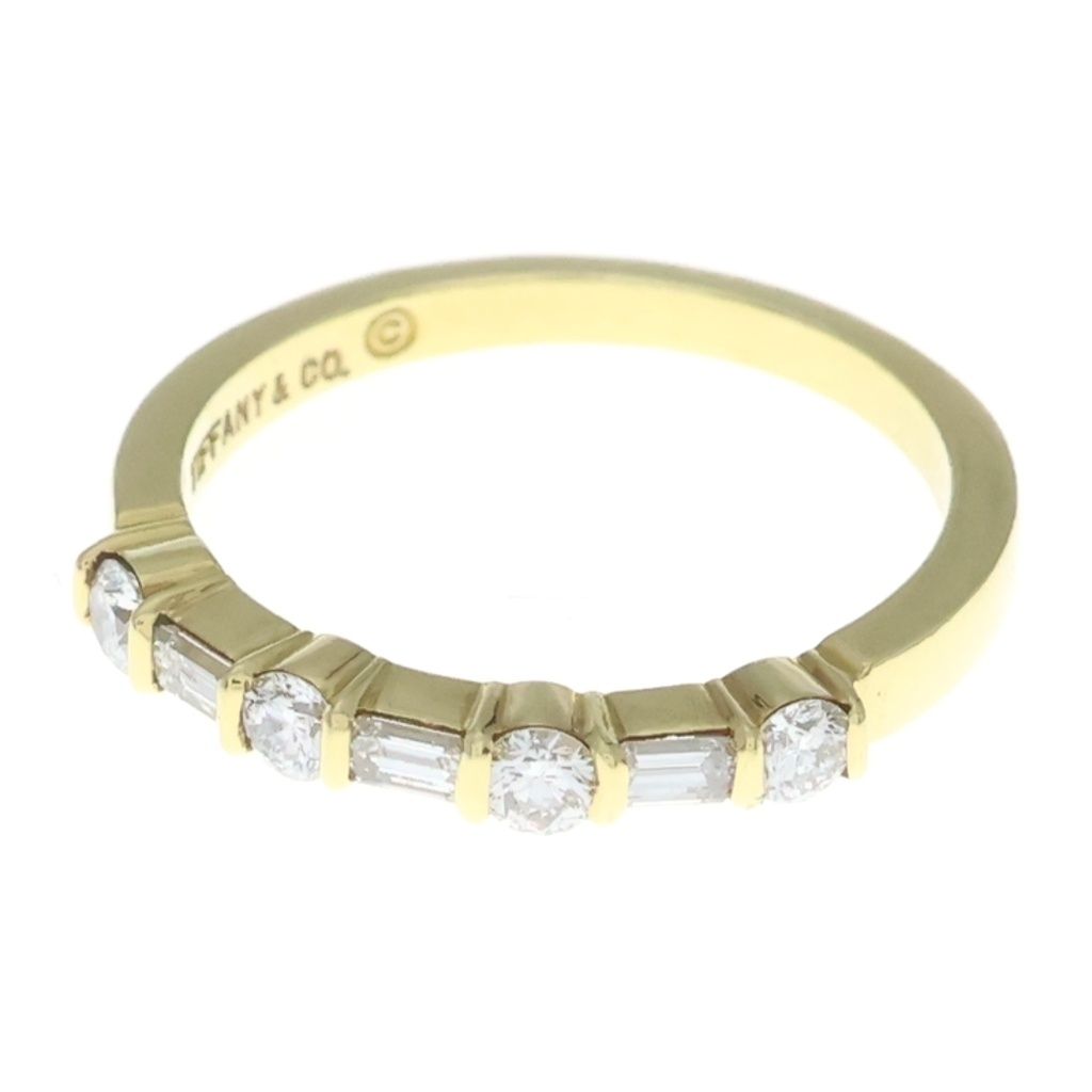 Tiffany & Co Forever Band Embrace Diamond Ring Yellow Gold