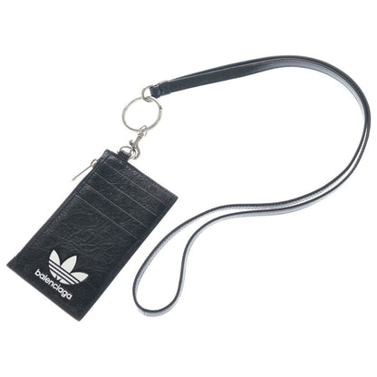 Balenciaga Adidas Trefoil Logo Leather Neck Strap Fragment Case Black