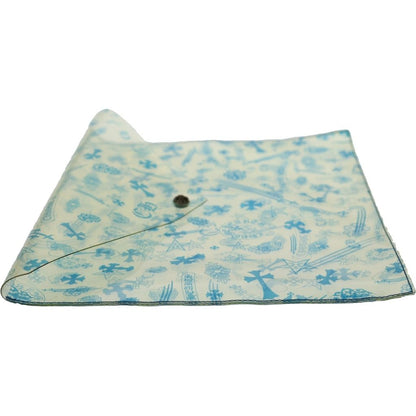 Chrome Hearts Clear Vinyl Pouch CH Print File Blue — view 3
