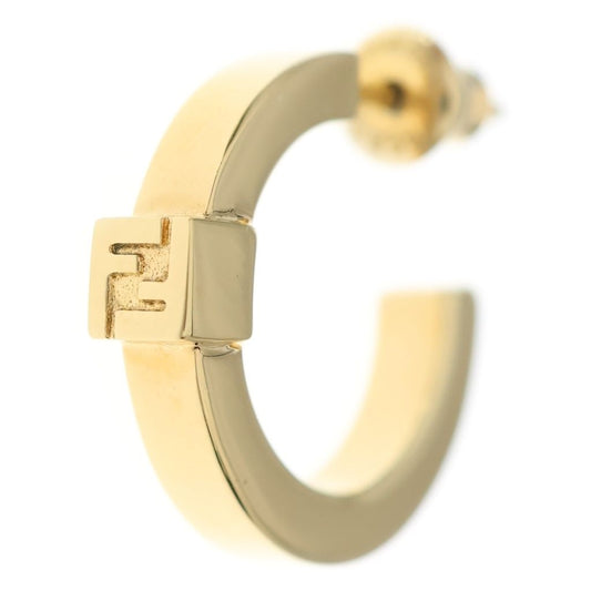 Fendi Forever Hoop Earrings Gold