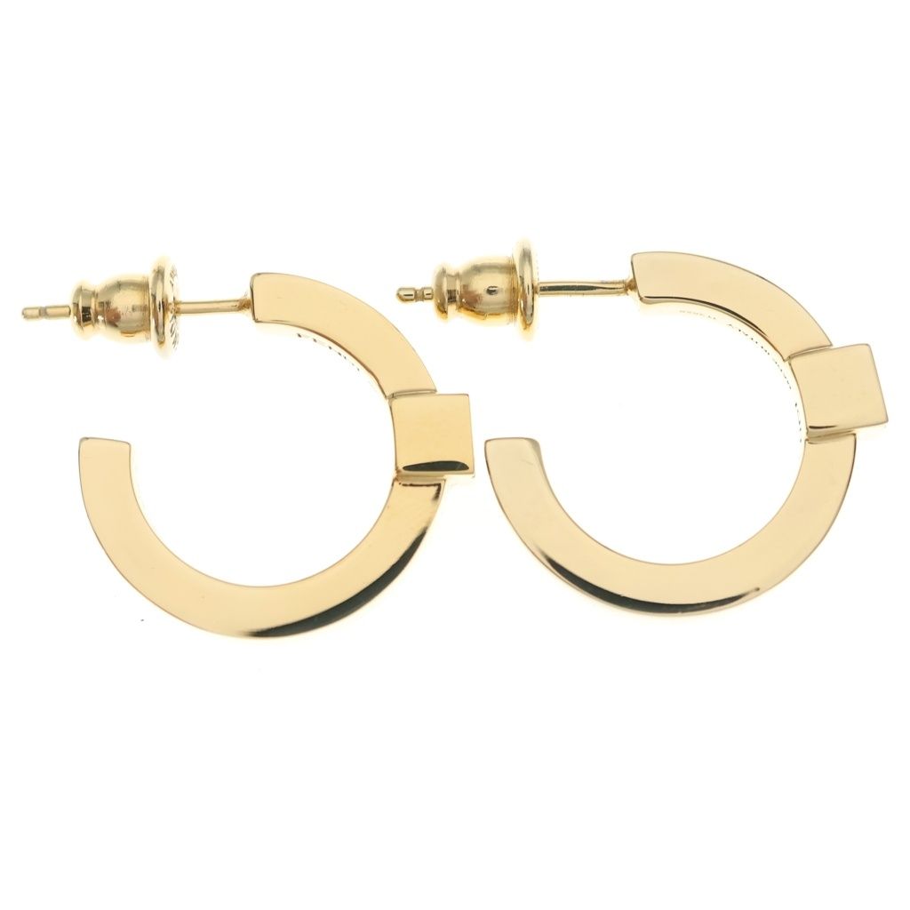 Fendi Forever Hoop Earrings Gold — view 4