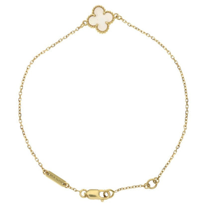 Van Cleef & Arpels Sweet Alhambra Papillon Mother of Pearl Bracelet 18K Yellow Gold — view 2